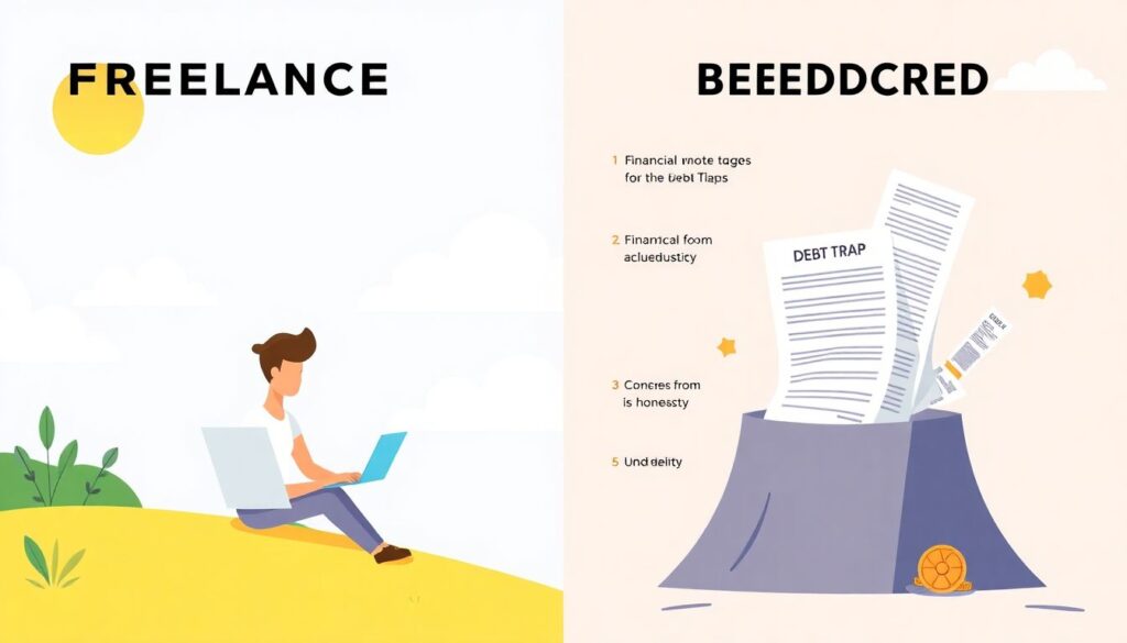 Как справиться с долгами, если вы фрилансер - иллюстрация