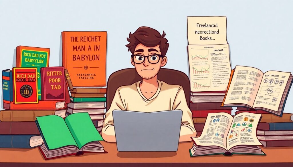 Лучшие книги по финансовой грамотности для фрилансеров: как управлять деньгами эффективно Лучшие книги по финансовой грамотности для фрилансеров - иллюстрация