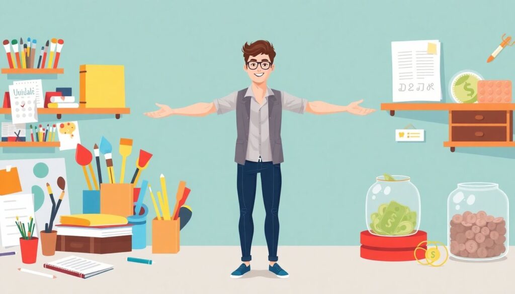 Как управлять финансами, если вы художник или дизайнер - иллюстрация