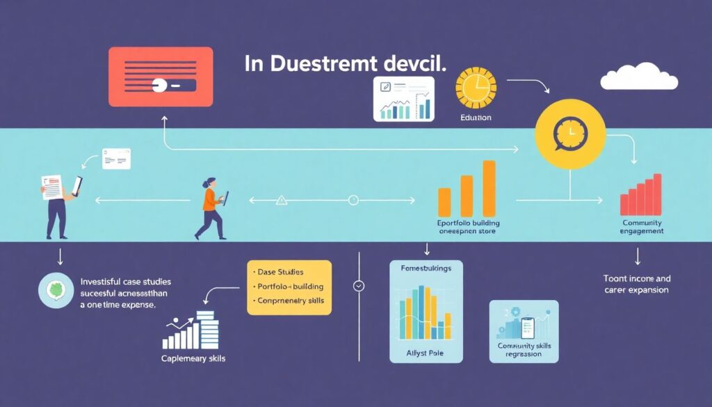 Лучшие способы инвестирования в развитие своих дизайнерских навыков и портфолио - иллюстрация