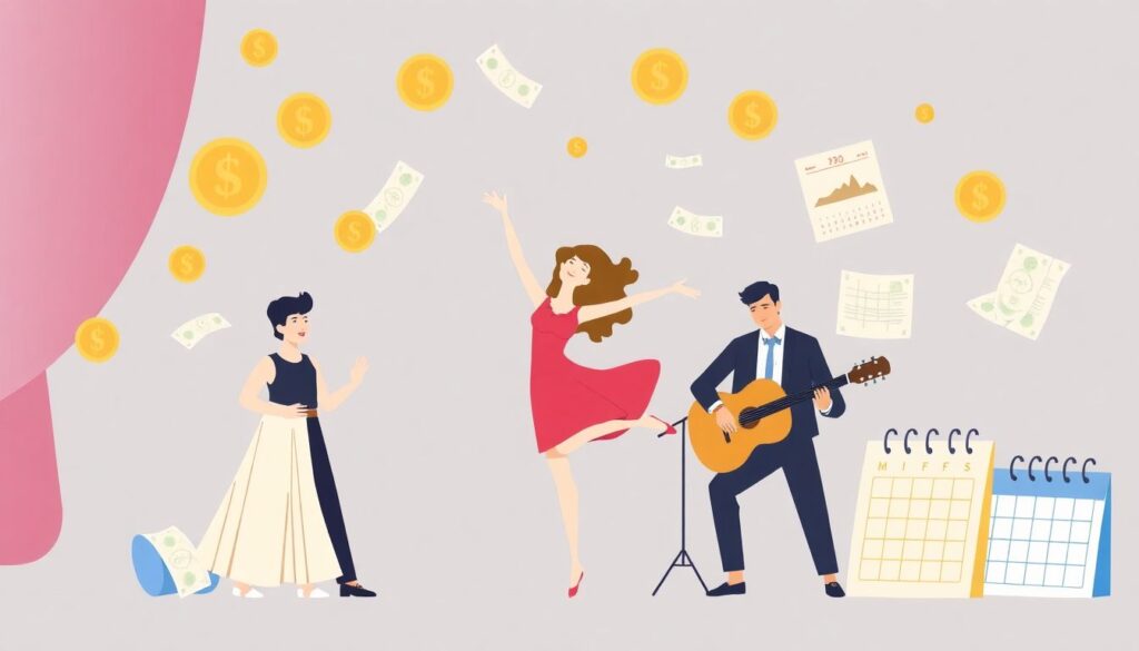 Управление финансами для артистов: как актерам и танцорам распоряжаться деньгами Как управлять финансами, если вы артист (актер, танцор и т.д.) - иллюстрация