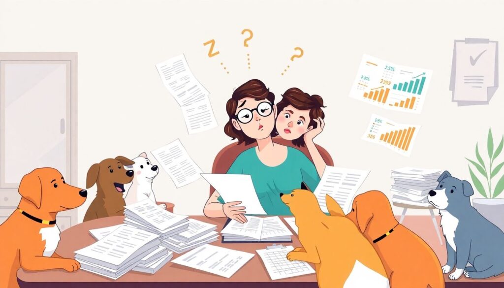 Управление финансами для тех, кто выгуливает собак или заботится о животных Как управлять финансами, если вы присматриваете за домашними животными или выгуливаете собак - иллюстрация