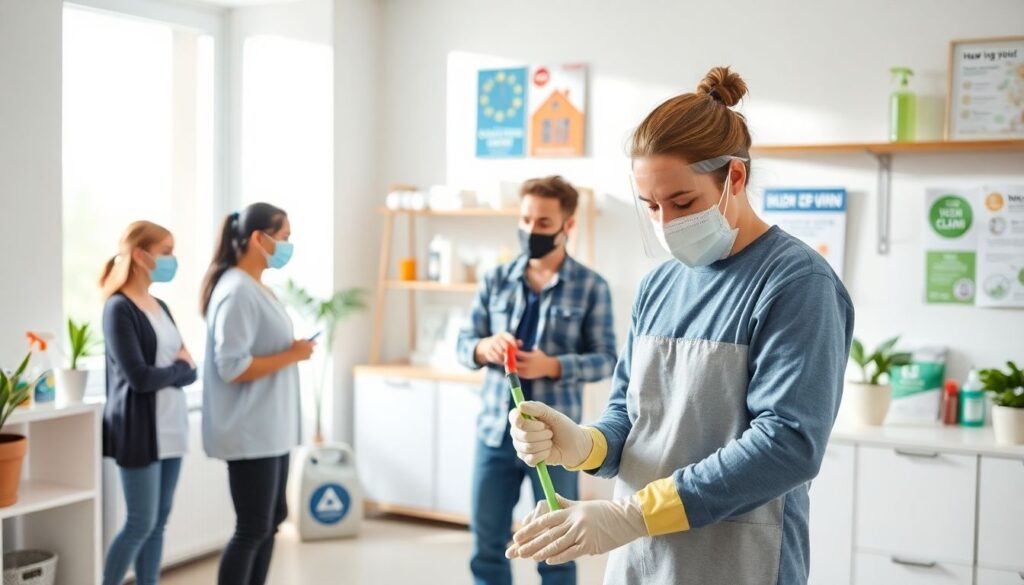 Фрилансеру о чистящих средствах и безопасности: что важно знать для работы Что нужно знать фрилансеру о чистящих средствах и безопасности - иллюстрация