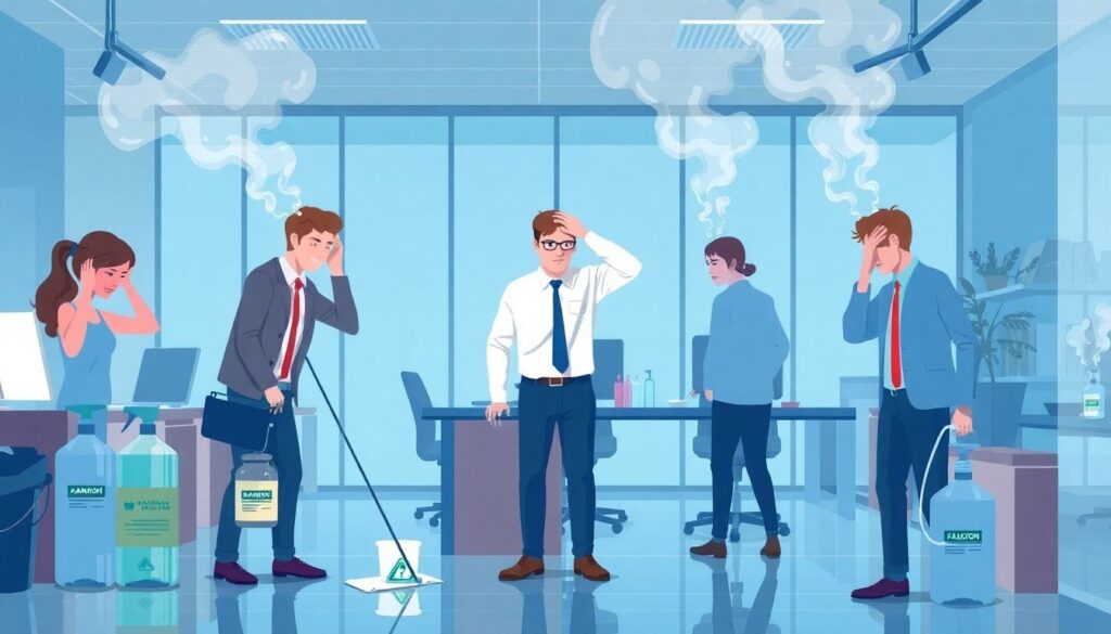 Фрилансеру о чистящих средствах и безопасности: что важно знать для работы Что нужно знать фрилансеру о чистящих средствах и безопасности - иллюстрация