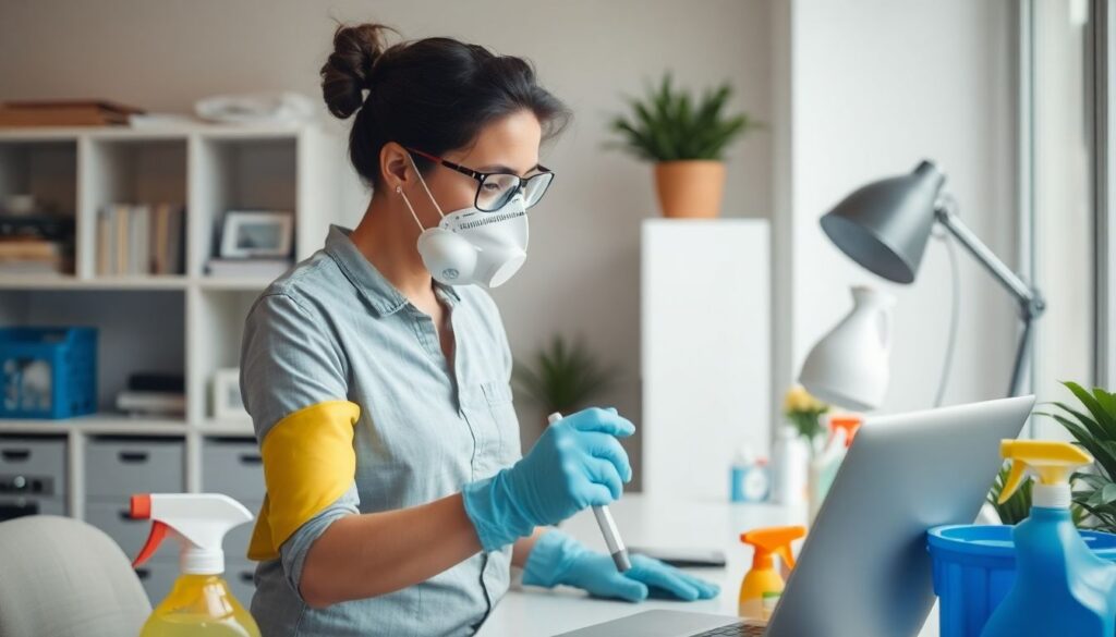 Фрилансеру о чистящих средствах и безопасности: что важно знать для работы Что нужно знать фрилансеру о чистящих средствах и безопасности - иллюстрация