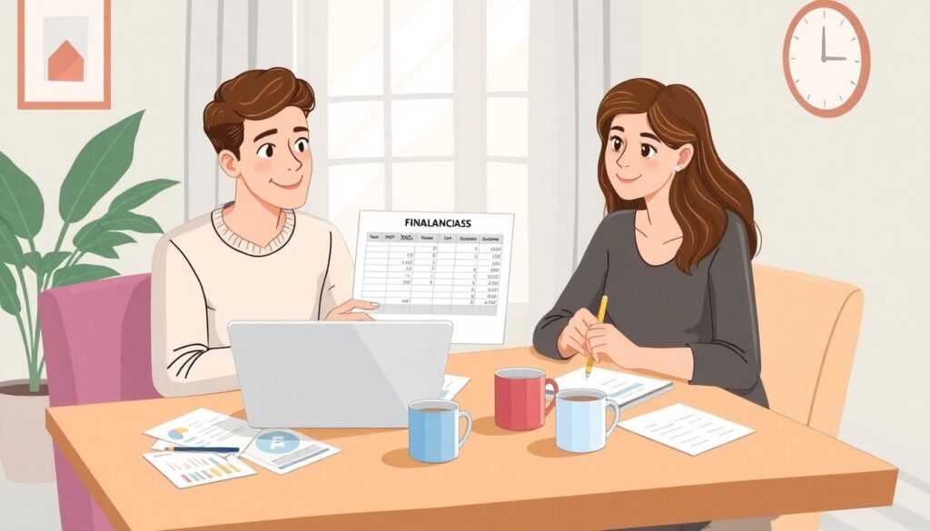 Как управлять финансами фрилансерской паре для стабильного дохода и роста Как управлять финансами как фрилансерская пара - иллюстрация