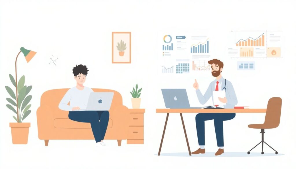 Управление финансами при переходе с фриланса к открытому бизнесу без ошибок Как управлять своими финансами при переходе от фриланса к открытию собственного бизнеса - иллюстрация