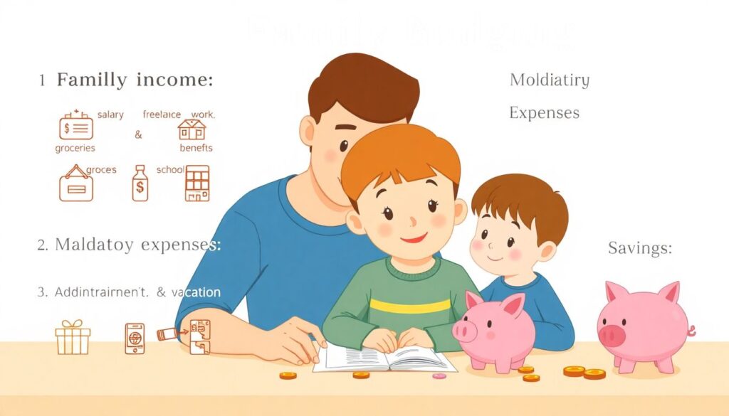 Как вовлечь детей в семейный бюджет и научить их финансовой ответственности Как вовлечь своих детей в семейный бюджет - иллюстрация