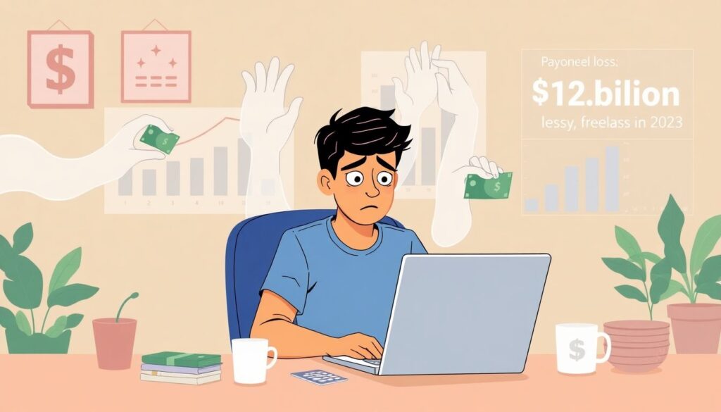 Финансовые мошенничества против фрилансеров: как распознать и защититься Распространенные финансовые мошенничества, нацеленные на фрилансеров - иллюстрация