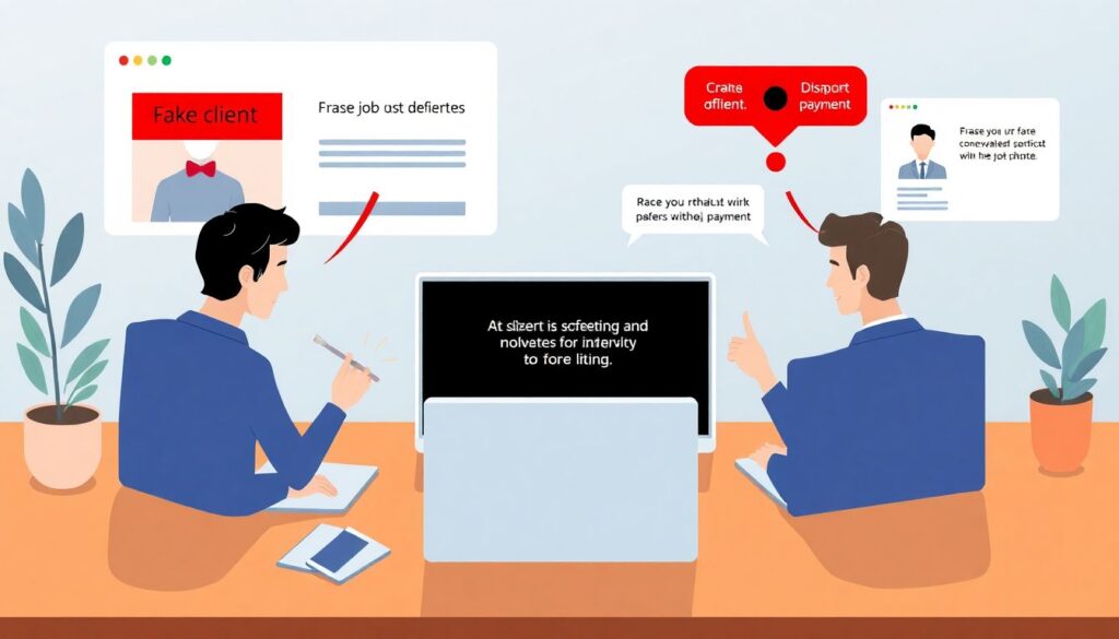 Финансовые мошенничества против фрилансеров: как распознать и защититься Распространенные финансовые мошенничества, нацеленные на фрилансеров - иллюстрация