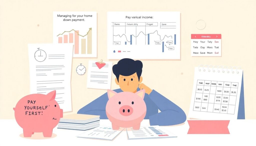 Лучшие способы накопить на первоначальный взнос при нерегулярном доходе - иллюстрация