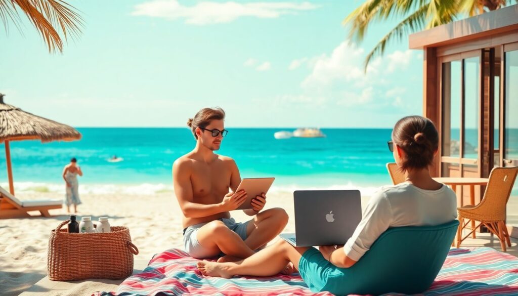 Как зарабатывать деньги в путешествиях фрилансеру без потери стабильного дохода Как зарабатывать деньги во время путешествий в качестве фрилансера - иллюстрация