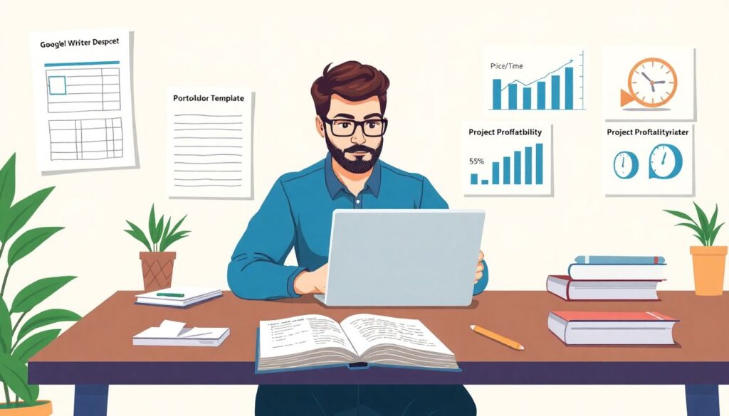 Как оценивать свои писательские услуги - иллюстрация