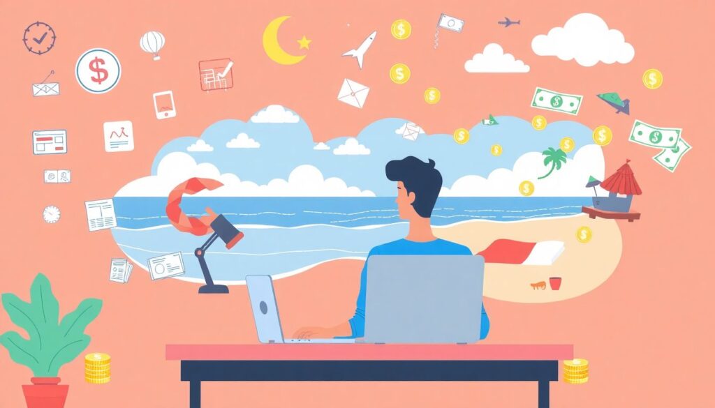 Пассивный доход для фрилансера: как создать стабильный заработок онлайн Как создать пассивный источник дохода в качестве фрилансера - иллюстрация