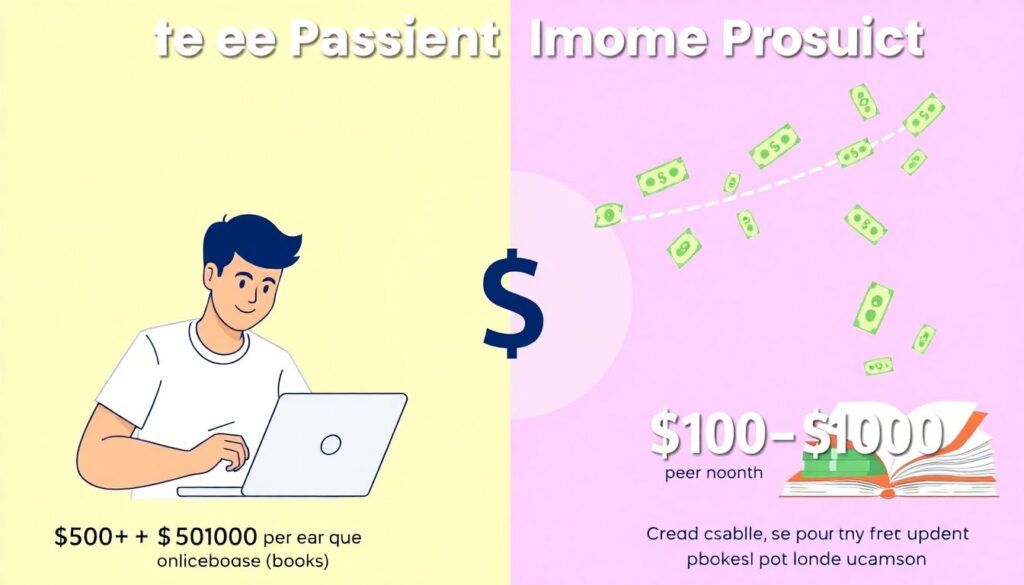 Пассивный доход для фрилансеров: лучшие идеи заработка онлайн без постоянной работы Лучшие идеи пассивного дохода для фрилансеров (электронные книги, онлайн-курсы и т.д.) - иллюстрация